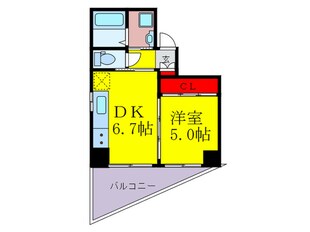 アクアスイート南森町の物件間取画像